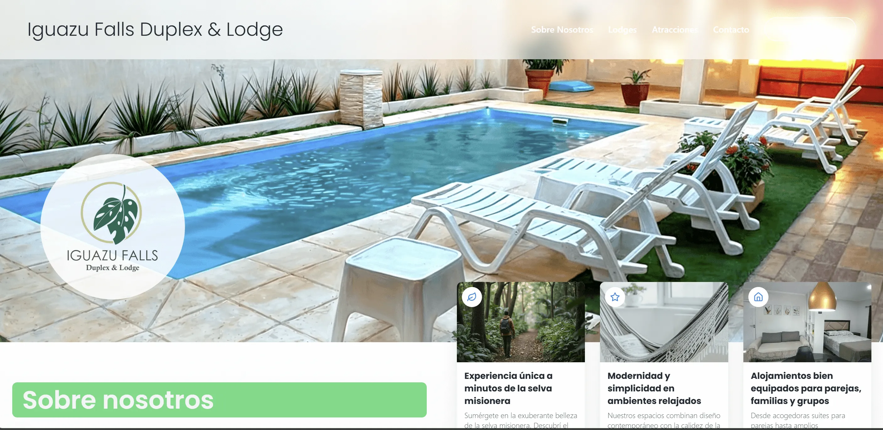 Captura del proyecto Iguazú Falls Lodge